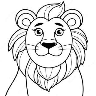 Alex The Lion Roaring Coloring Page 65044-52130