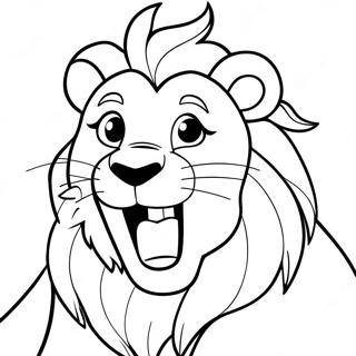 Alex The Lion Roaring Coloring Page 65044-52132