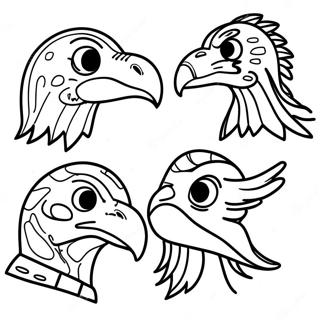 Raptors Coloring Page 65063-52146