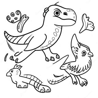 Raptors Coloring Page 65063-52147