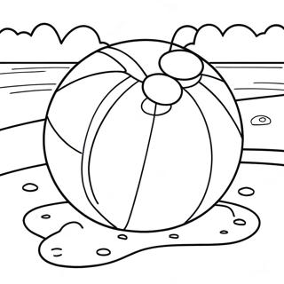 Beach Ball Coloring Pages