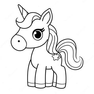 Kawaii Chibi Unicorn Coloring Page 65103-52188