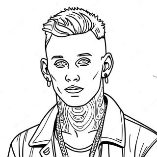 Mgk Coloring Page 65133-52202