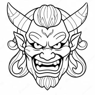 Oni Coloring Pages