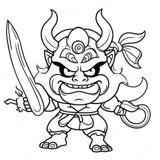 Oni Coloring Page 65153-52215