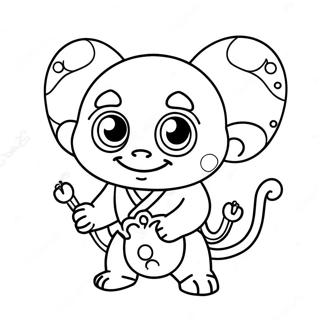 Cute Oni With Big Eyes Coloring Page 65154-52222