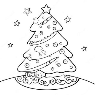 Lisa Frank Christmas Tree Coloring Page 65164-52227