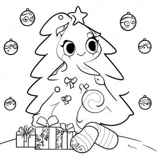 Lisa Frank Christmas Tree Coloring Page 65164-52228