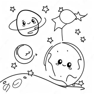 Stars And Moon Coloring Pages