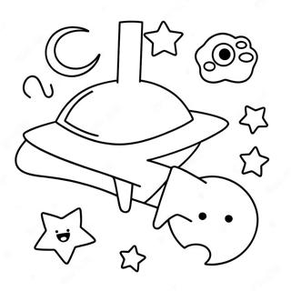 Stars And Moon Coloring Page 65243-52284