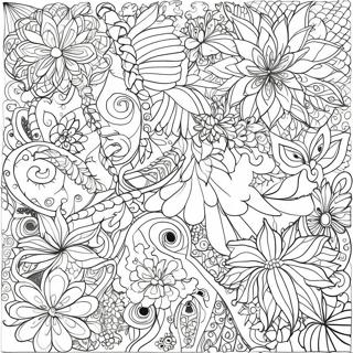 Christmas Zentangle Patterns Coloring Page 65253-52294