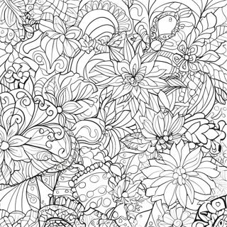 Christmas Zentangle Patterns Coloring Page 65253-52296