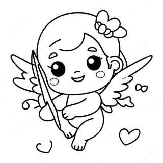 Cute Kawaii Cupids Coloring Page 65264-52307