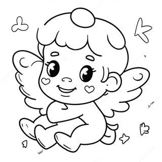 Cute Kawaii Cupids Coloring Page 65264-52308