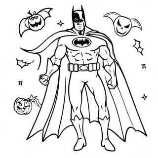 Batman Halloween Coloring Pages