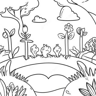 Colorful Vegan Garden Coloring Page 65294-52329