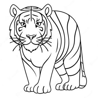 Bengal Tiger Coloring Page 65303-52339