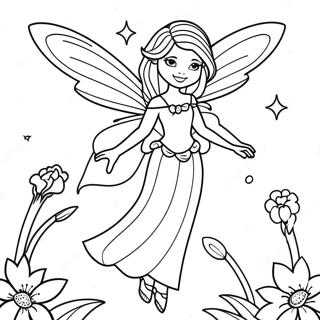 Graceful Fairy Coloring Page 65313-52341