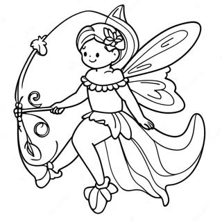 Graceful Fairy Coloring Page 65313-52344