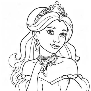 Elegant Princess Coloring Page 65314-52348