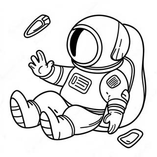 Among Us Dead Astronaut Coloring Page 65324-52352