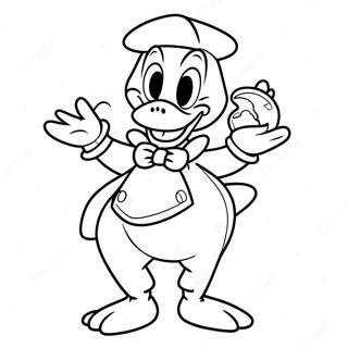 Donald Duck Halloween Coloring Pages