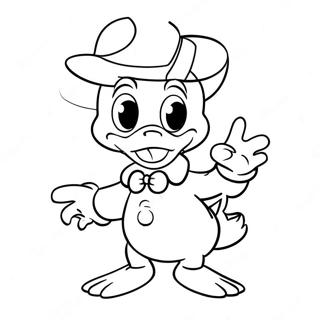 Donald Duck Halloween Costume Coloring Page 65333-52354