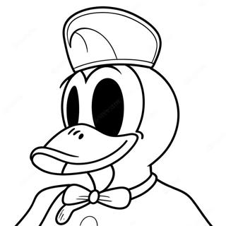 Donald Duck Halloween Costume Coloring Page 65333-52356