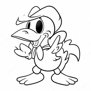 Spooky Donald Duck Halloween Coloring Page 65334-52361