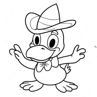 Spooky Donald Duck Halloween Coloring Page 65334-52362