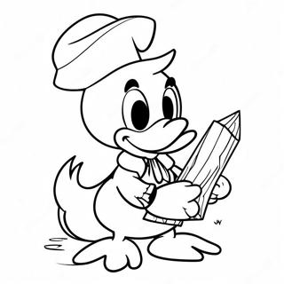 Spooky Donald Duck Halloween Coloring Page 65334-52363