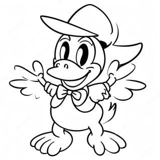 Spooky Donald Duck Halloween Coloring Page 65334-52364