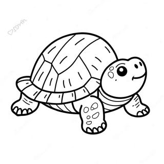 Cute Snapping Turtle Swimming Coloring Page 65344-52370