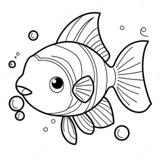 Cute Magikarp Swimming Coloring Page 65354-52379