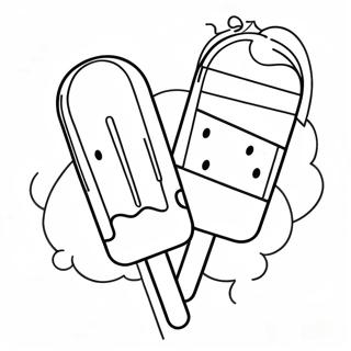 Popsicle Coloring Page 6536-5322