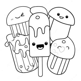 Popsicle Coloring Page 6536-5324