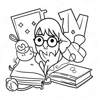 Harry Potter Magical World Coloring Page 65404-52417