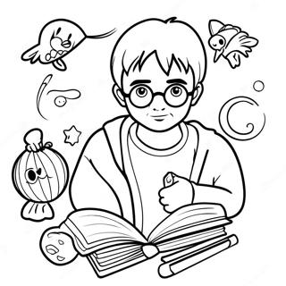 Harry Potter Magical World Coloring Page 65404-52418