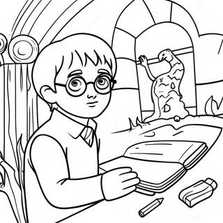 Harry Potter Magical World Coloring Page 65404-52419