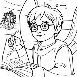 Harry Potter Magical World Coloring Page 65404-52420