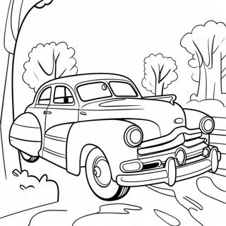 Doc Hudson Classic Car Coloring Page 65433-52446