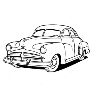 Doc Hudson Classic Car Coloring Page 65433-52447