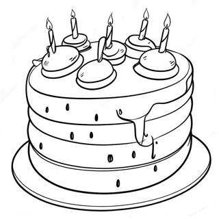 Wayne Thiebaud Cake Coloring Page 65453-52453