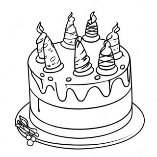 Wayne Thiebaud Cake Coloring Page 65453-52454