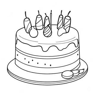 Wayne Thiebaud Cake Coloring Page 65453-52456