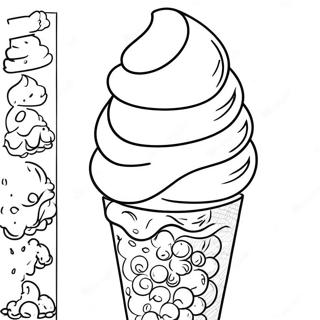 Wayne Thiebaud Ice Cream Cone Coloring Page 65454-52458