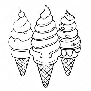 Wayne Thiebaud Ice Cream Cone Coloring Page 65454-52459