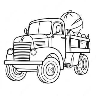 Pumpkin Truck Coloring Pages