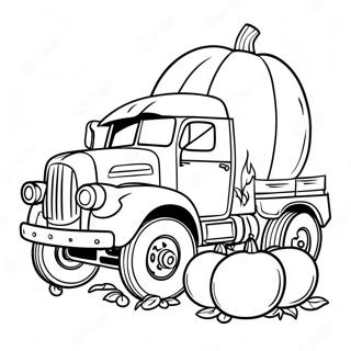 Pumpkin Truck Coloring Page 65483-52474