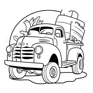 Pumpkin Truck Coloring Page 65483-52476